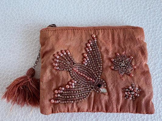 茜染めポーチ （小）